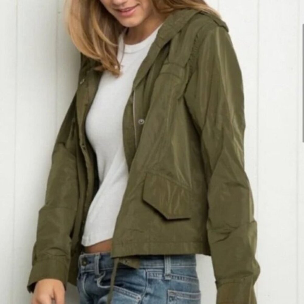 Brandy Melville Olive Utility Jacket